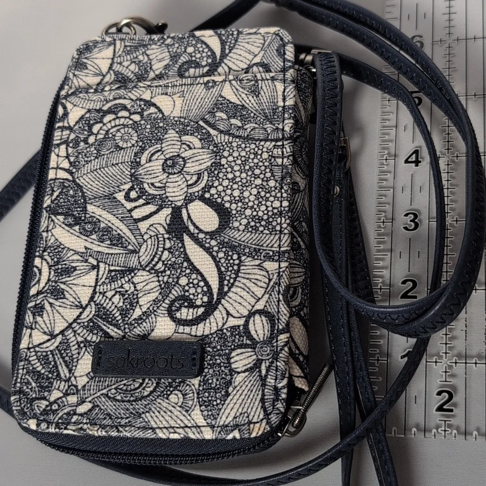 Sakroots Small Phone Crossbody Bag Cobalt Spirit Desert